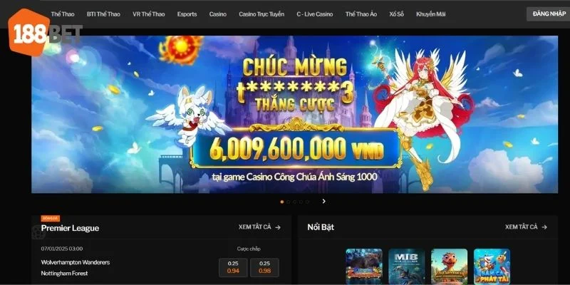 đăng nhập 188BET